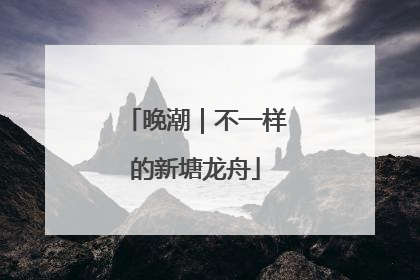 晚潮｜不一样的新塘龙舟